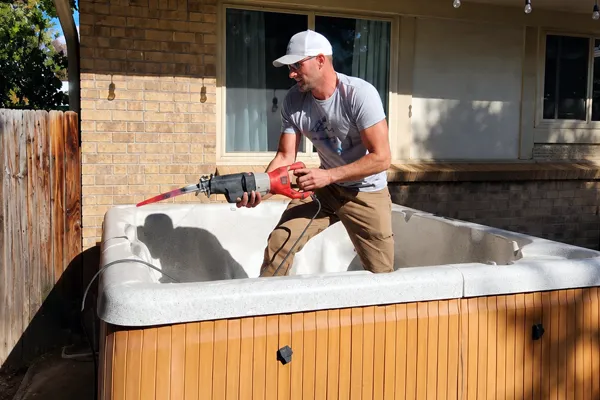 Hot tub removal service