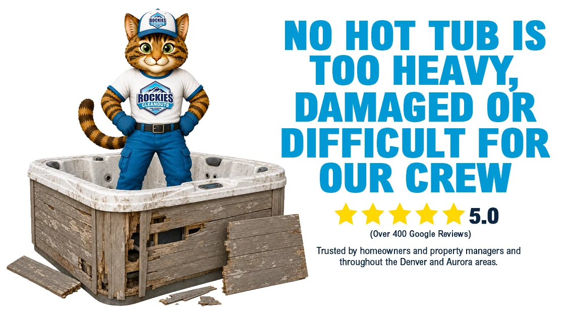 Hot Tub Removal Near Denver and Aurora, Colorado