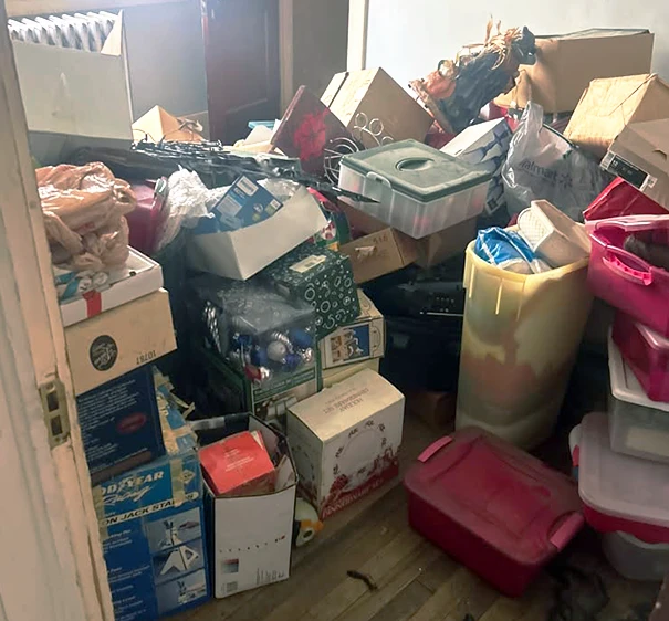Left behind contents during a property cleanout in Arvada Colorado